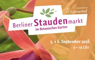 Berliner Staudenmarkt im Botanischen Garten am 5. und 6. September 2026